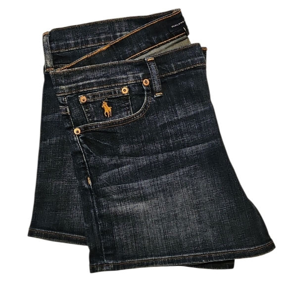 🏇Ralph Lauren Sport Blue Jean Shorts. Women's Size: Waist 32/12x04 Inseam. - Picture 4 of 10